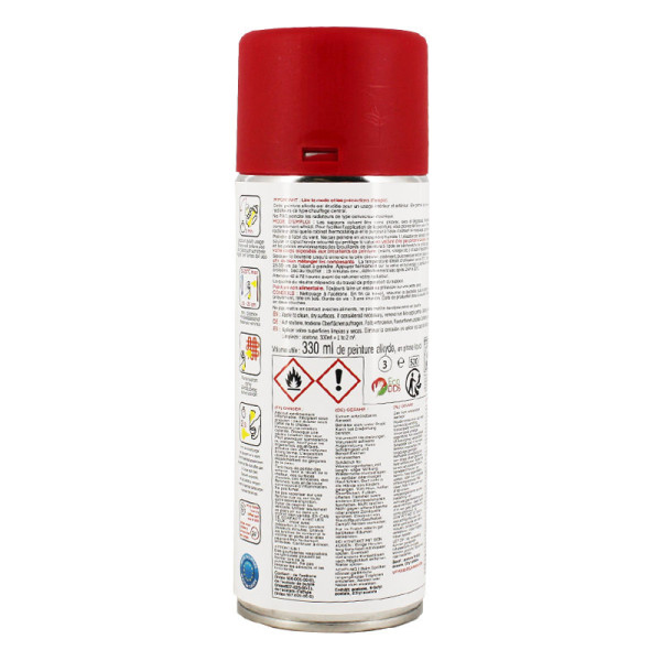 Bombe de peinture - Rouge mat - Pour radiateur - Décoration - 330ml - AMT
