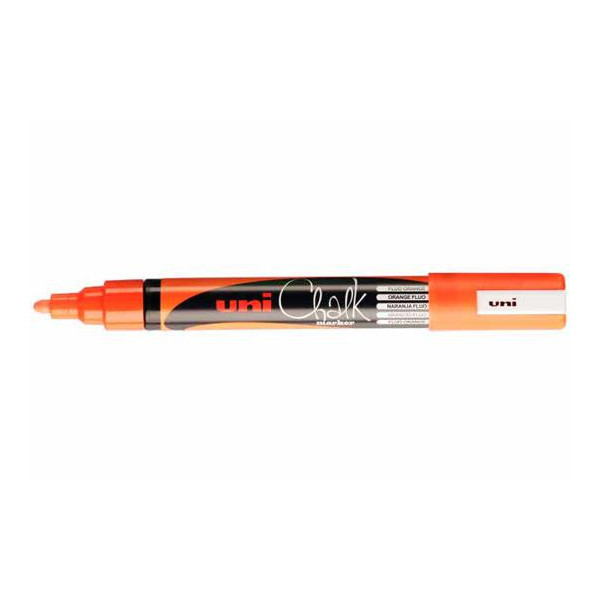 photo-Marqueur craie Uni chalk marker Uni Ball pointe moyenne orange fluo