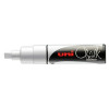 photo-Marqueur craie Uni chalk marker Uni Ball pointe large blanc