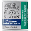 photo-Peinture aquarelle fine - 1/2 godet - Nuance de vert guignet - Cotman - Winsor et Newton