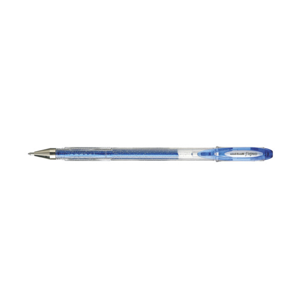 Stylo - Encre gel pailletée - Bleu - Pointe 1mm - UniBall - Signo