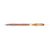 Stylo - Encre gel pailletée - Orange - Pointe 1mm - UniBall - Signo