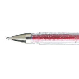 photo-Stylo - Encre gel pailletée - Rose - Pointe 1mm - UniBall - Signo