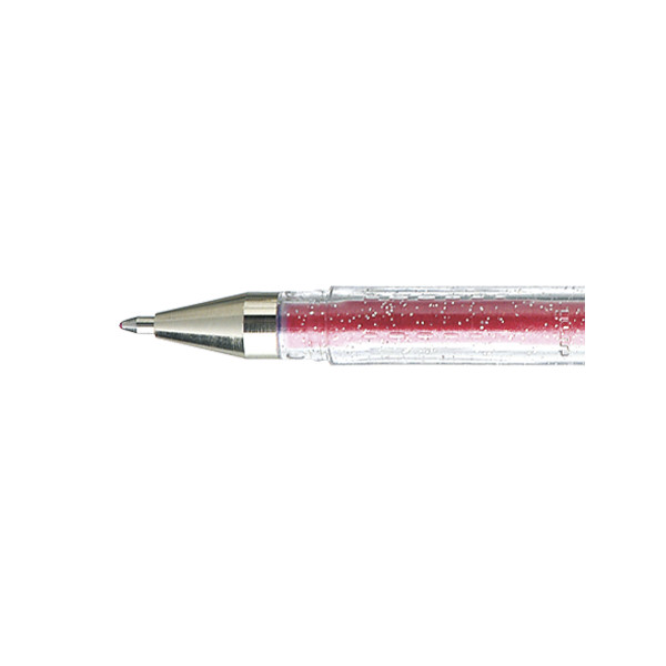 photo-Stylo - Encre gel pailletée - Rose - Pointe 1mm - UniBall - Signo