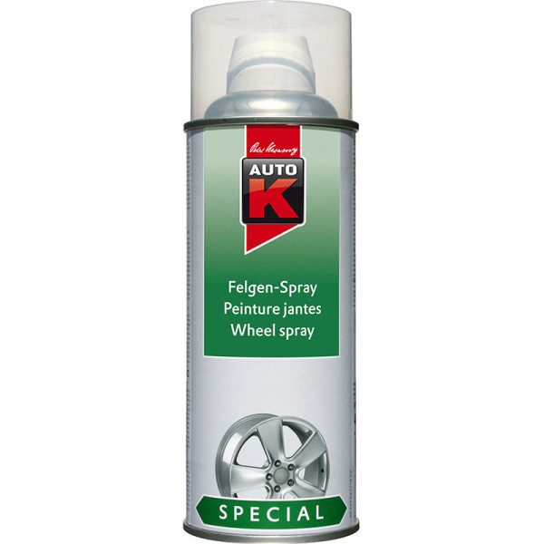 photo-Bombe de vernis pour jantes - Transparent - Auto-K - 400 ml