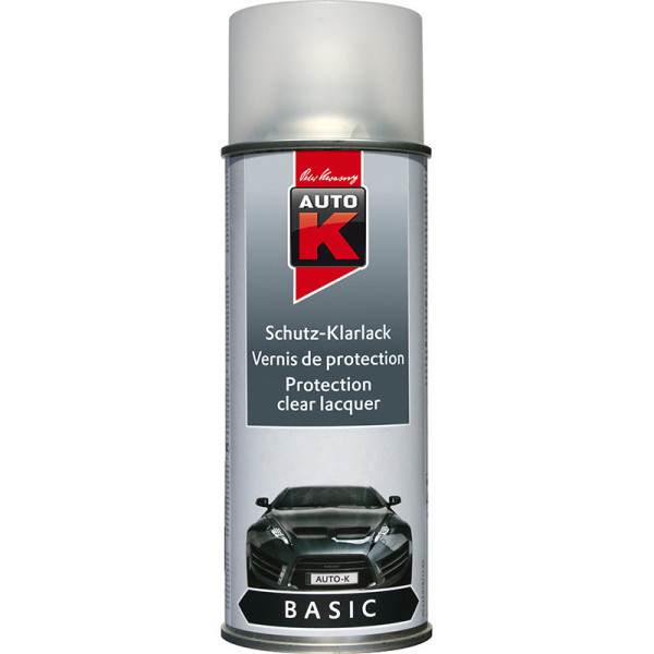 photo-Bombe aérosol vernis de finition transparent satiné Auto-K 400ml