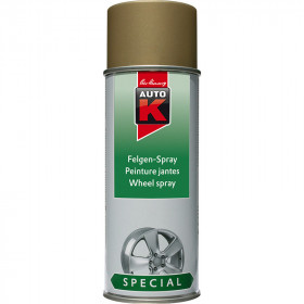 photo-Bombe de peinture pour jantes - Or - Auto-K - 400ml