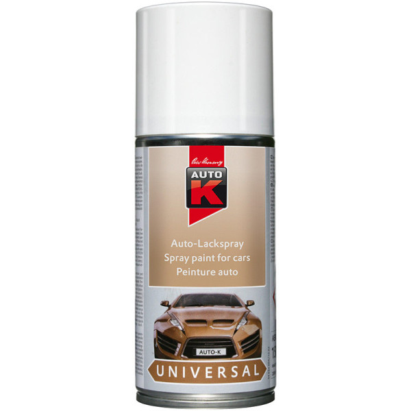 photo-Bombe de peinture pour carrosserie - Multi-marques - Blanc brillant - 150ml - Auto K
