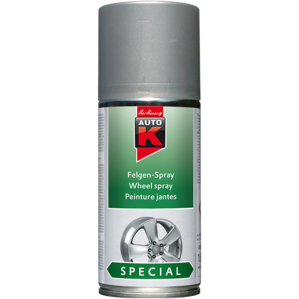 photo-Bombe de peinture pour jantes de voiture - Multi-marques - Argent - 150ml - Auto K