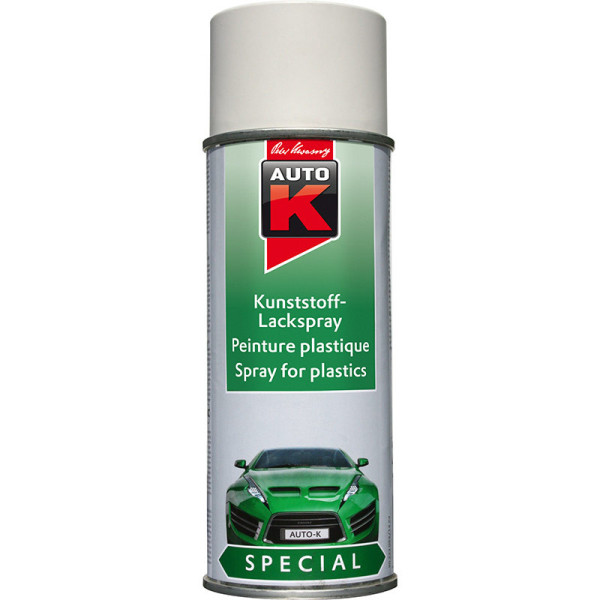 photo-Bombe de peinture automobile spécial plastique blanc Auto-K