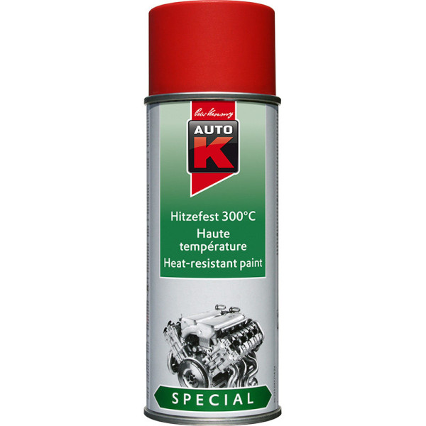 photo-Bombe de peinture haute température moteur voiture Auto K 400ml rouge