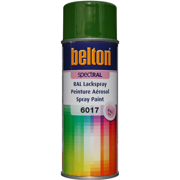 photo-Bombe de peinture Belton Spectral RAL6017 Vert Mai 400ml
