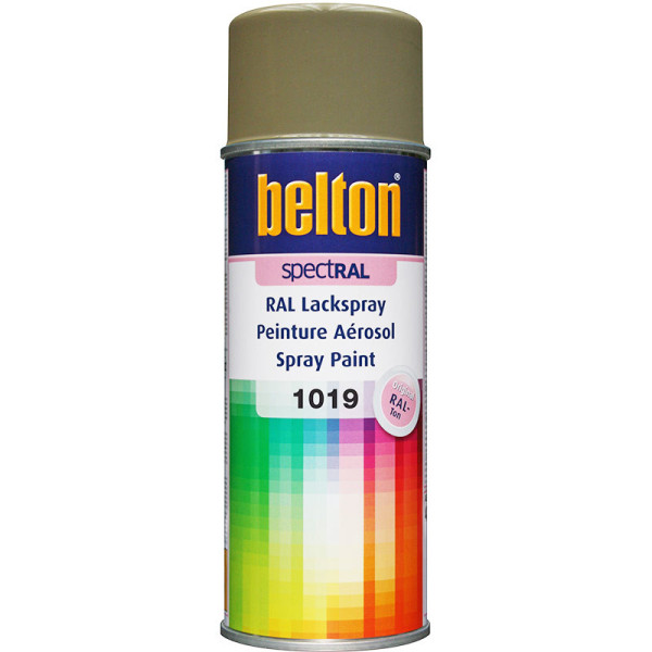 photo-Bombe de peinture Belton Spectral RAL1019 Gris Beige 400ml