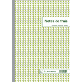 photo-Cahier de notes de frais - A4 29,7x21 cm - 50 feuilles - Dupli - Exacompta 3144E