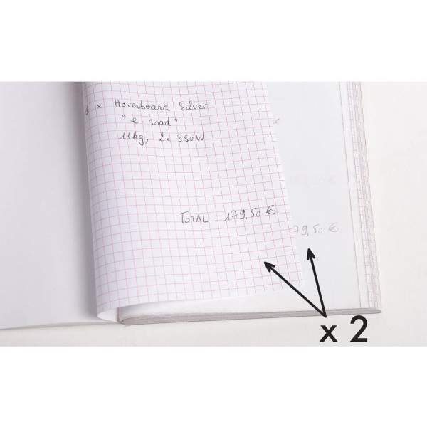 Cahier de notes de frais - A4 29,7x21 cm - 50 feuilles - Dupli - Exacompta 3144E