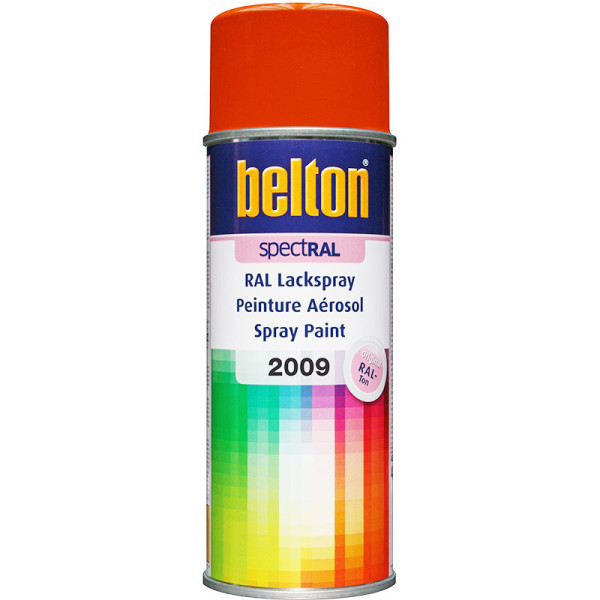 photo-Bombe de peinture Belton Spectral RAL2009 Orange signalisation 400ml