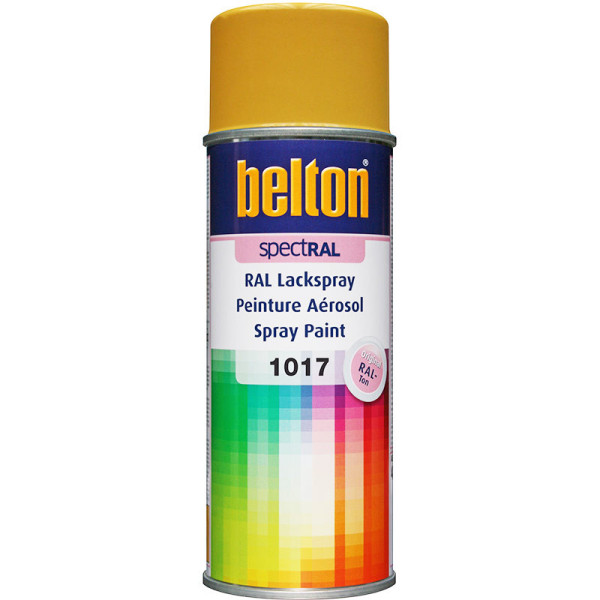 photo-Bombe de peinture Belton Spectral RAL1017 Jaune Safran 400ml