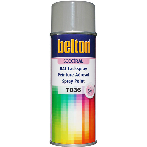 photo-Bombe de peinture Belton Spectral RAL7036 Gris Platine 400ml