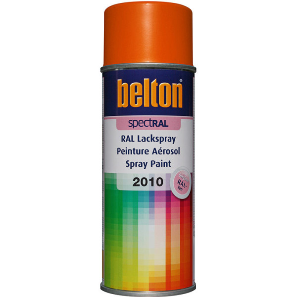 photo-Bombe de peinture Belton Spectral RAL2010 Orange de sécurité 400ml