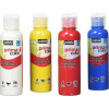 photo-4 tubes de gouache - Primacolor - Pébéo - Blanc jaune magenta bleu - 150ml