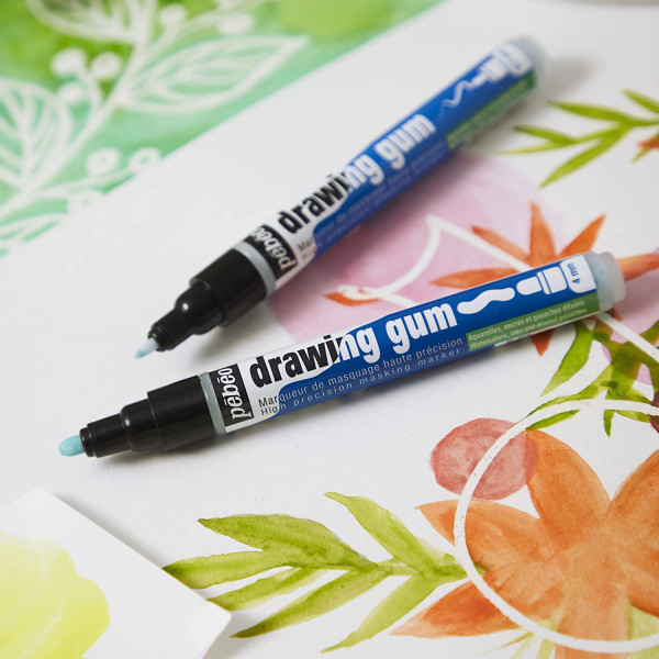 Marqueur - Drawing gum - Liquide de masquage - Pointe ronde 4mm - Pébéo