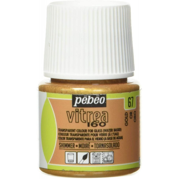 Kit - peinture pour verre - Pébéo - Vitrea 160 - 6x20ml - Couleurs pastels