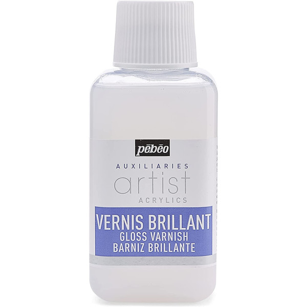 photo-Vernis brillant - Médium pour peinture acrylique - Pébéo - Flacon de 250ml