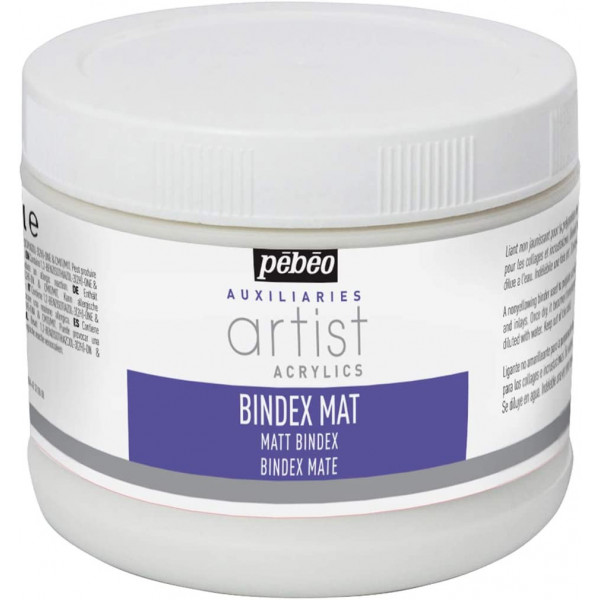 photo-Liant mat - Médium pour peinture acrylique - Bindex Mat - Pébéo - 500ml
