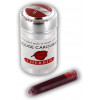 6 cartouches d'encre - Rouge caroubier - Pour stylos plume et roller - Herbin