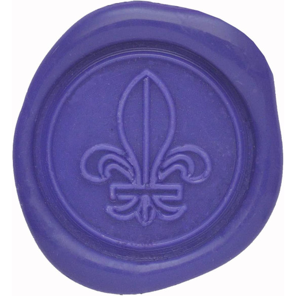 6 bâtons de cire à cacheter pour pistolet à cire - Aubergine - Herbin