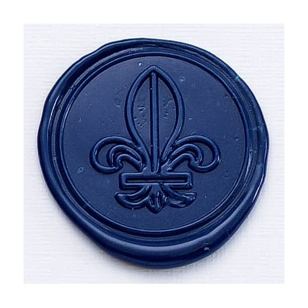 4 bâtons de cire souple - Bleu nuit - Sceau en cire - Invitation courrier faire-part - Herbin