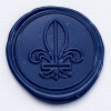 4 bâtons de cire souple - Bleu nuit - Sceau en cire - Invitation courrier faire-part - Herbin