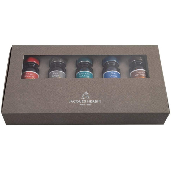 photo-5 flacon d'encre pour calligraphie - Les encres 1670 - Herbin - Assortiment