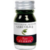 photo-Encre pour stylos plume - Calligraphie - Vert olive - Herbin - Flacon 10ml