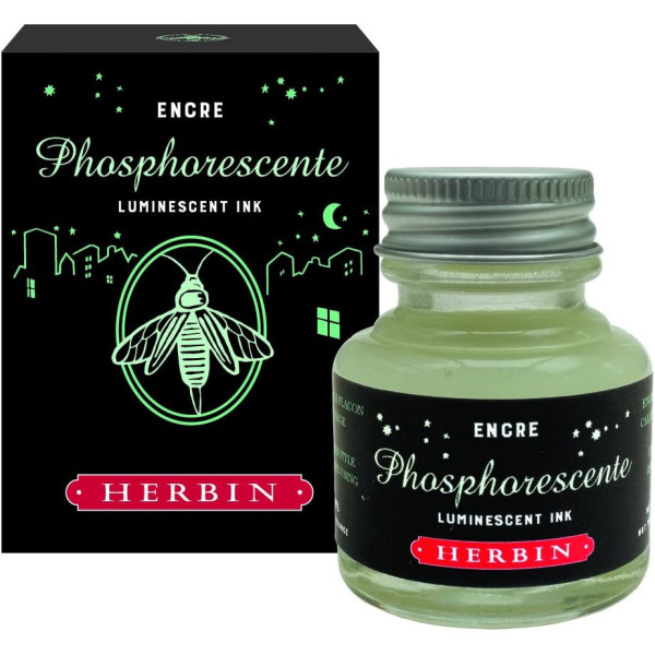 photo-Encre phosphorescente pour stylos plume - Herbin - Flacon 30ml