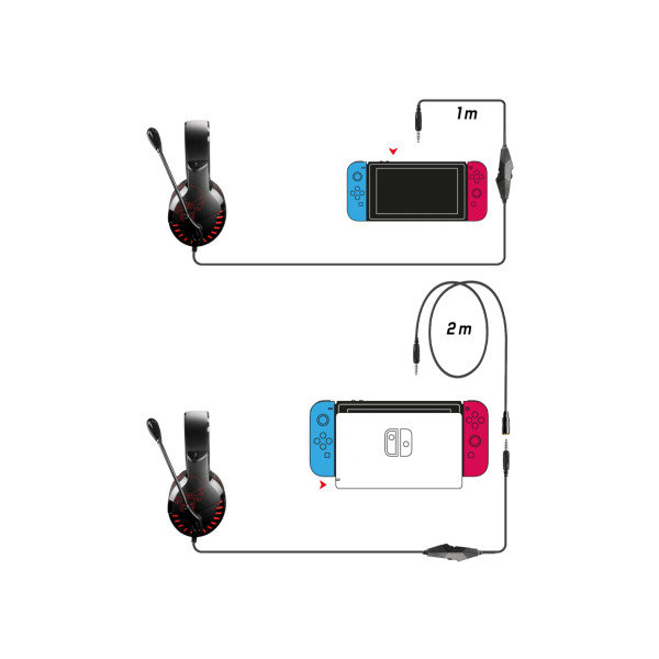 Casque avec micro - PC - Jeux vidéos - Compatible Switch - Spirit of Gamer