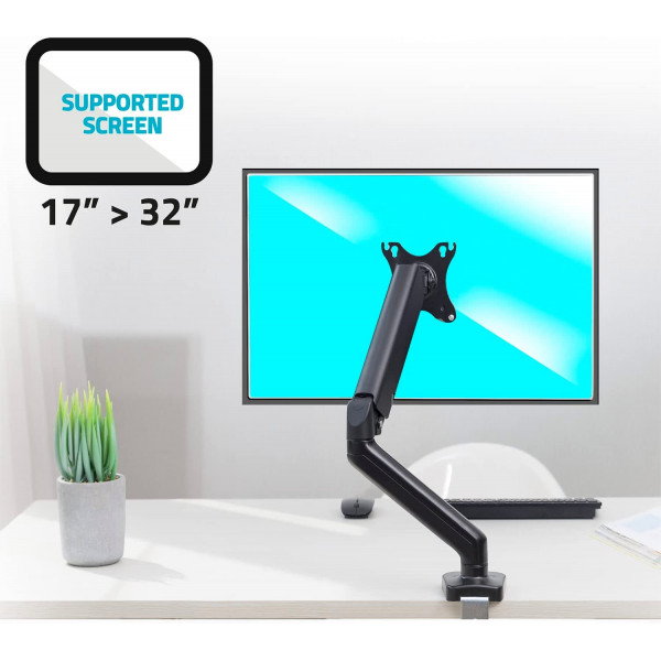 Support pour écran d'ordinateur PC - 17 à 32 pouces - Articulé - Ajustable