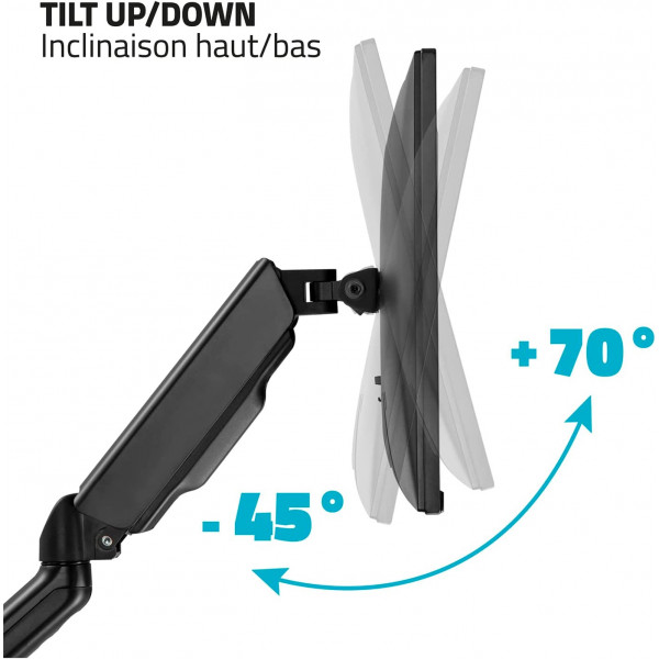 Support pour écran d'ordinateur PC - 17 à 32 pouces - Articulé - Ajustable