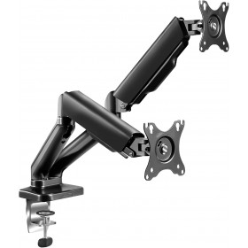 photo-Support pour 2 écrans d'ordinateur PC - 17 à 32 pouces - Articulé - Ajustable