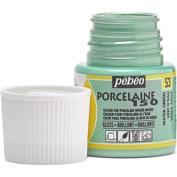Peinture pour porcelaine - Pébéo - Porcelaine 150 - Vert d'eau - 45 ml