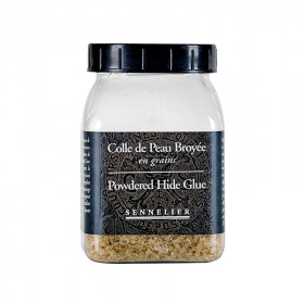 photo-Colle de peau de lapin - Pour pigments purs - Sennelier - Pot de 100g