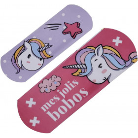 Boîte métal de 24 pansements - Enfants - Licorne