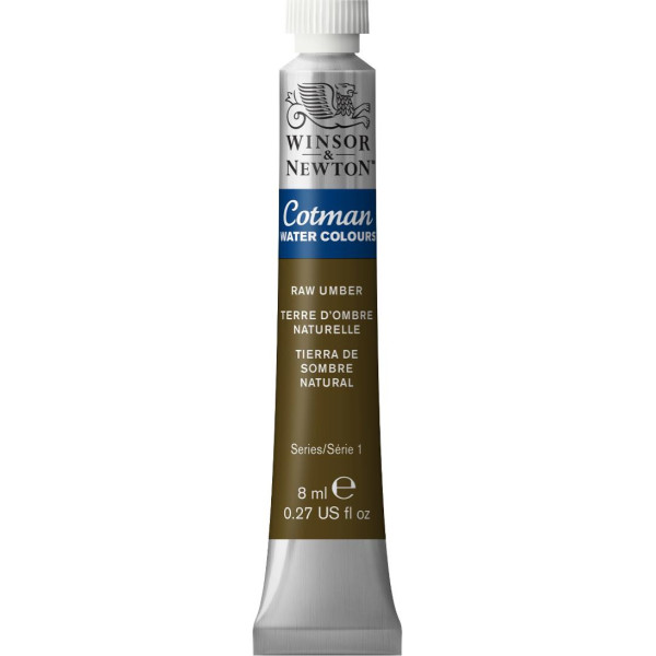 photo-Tube de peinture aquarelle fine - Terre d'ombre naturelle - Cotman - Winsor & Newton - 8ml