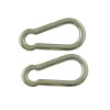 photo-Mousquetons - Métal - 8mm diamètre - 80mm longueur - Lot de 2 - Viso