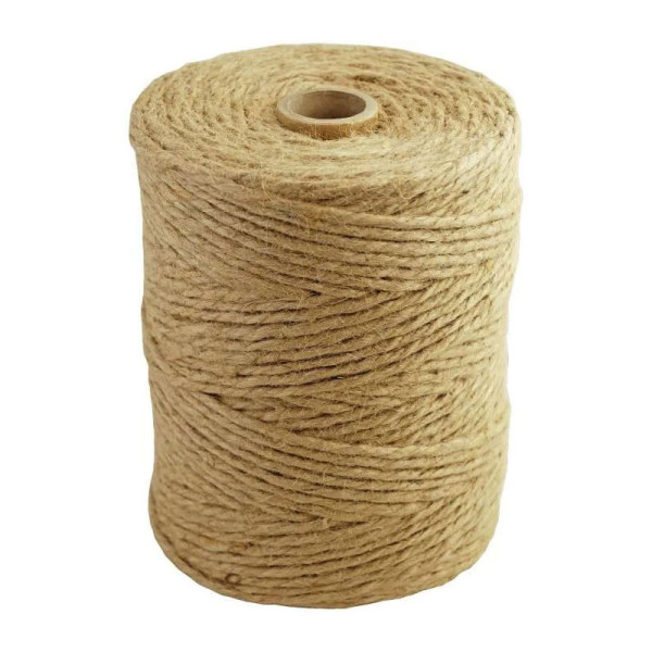 photo-Rouleau de ficelle - Fibres naturelles - 188m longueur - 3mm diamètre - Viso