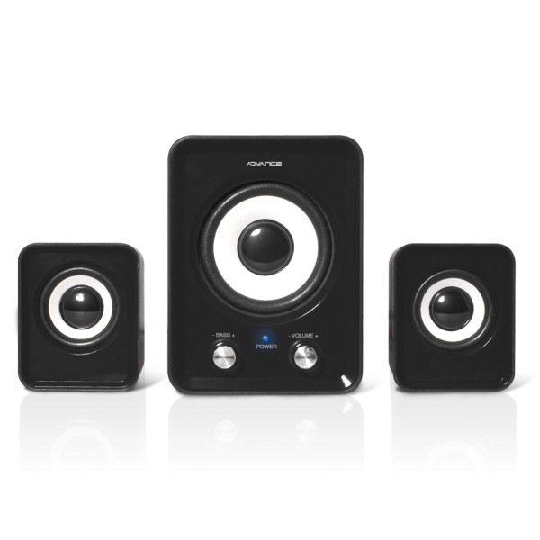 Enceintes pour ordinateur - 6W RMS - 2.1 - Noir - SoundPhonic - Advance