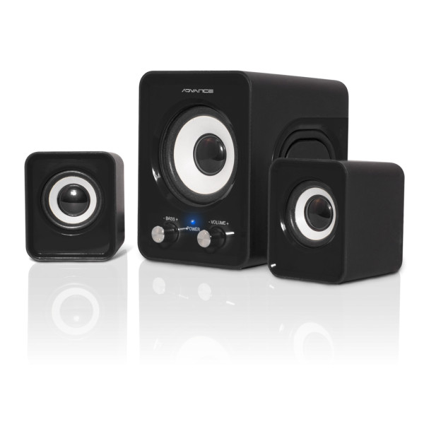 Enceintes pour ordinateur - 6W RMS - 2.1 - Noir - SoundPhonic - Advance