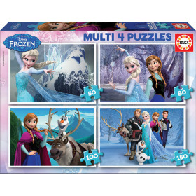 photo-Puzzles - La Reine des Neiges - 4 modèles - Dès 4 ans - Educa