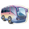 Puzzle - 5 pièces - Bébé dès 2 ans - Camion - Tracteur - Bus - Moto - Educa