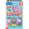 photo-Puzzle en bois - Peppa Pig et ses amis - 2 x 25 pièces - Dès 3 ans - Educa